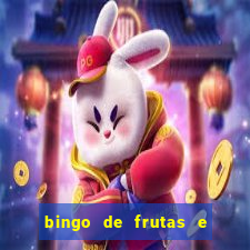 bingo de frutas e legumes para imprimir